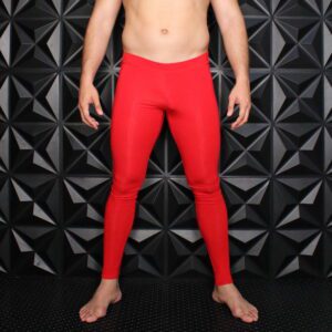 Sleek Tights-Bright Red Rayon (Winter Heavy Weight)-BXDY - Image 4