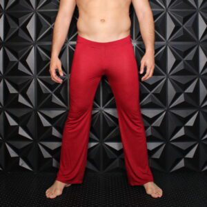 Med-Lust Pjs Burgundy Rayon-BXDY - Image 3